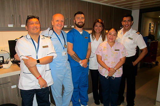Medical team aboard Spirit of Discovery